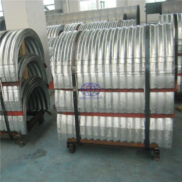 the corrugateds steel culvert pipe in package for UN